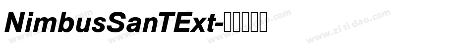 NimbusSanTExt字体转换