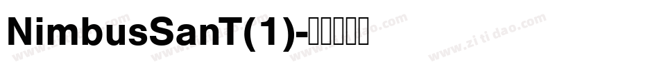 NimbusSanT(1)字体转换