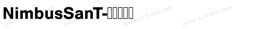 NimbusSanT字体转换