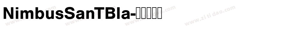 NimbusSanTBla字体转换