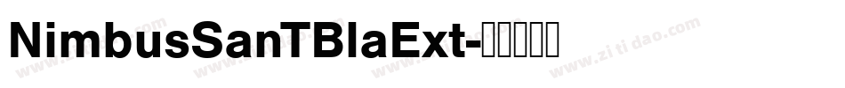 NimbusSanTBlaExt字体转换