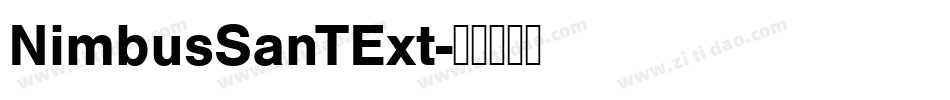 NimbusSanTExt字体转换