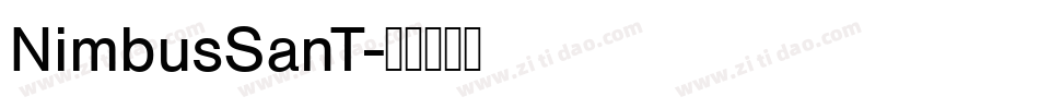NimbusSanT字体转换