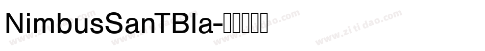 NimbusSanTBla字体转换