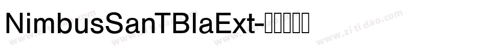 NimbusSanTBlaExt字体转换
