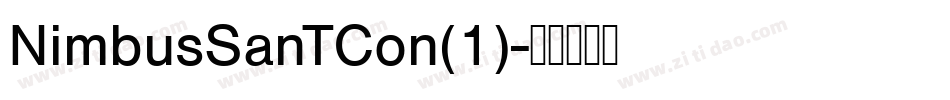 NimbusSanTCon(1)字体转换