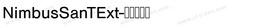 NimbusSanTExt字体转换