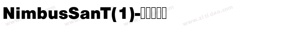 NimbusSanT(1)字体转换