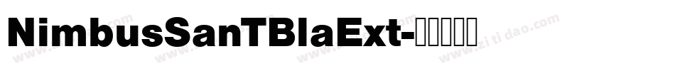 NimbusSanTBlaExt字体转换
