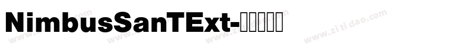 NimbusSanTExt字体转换