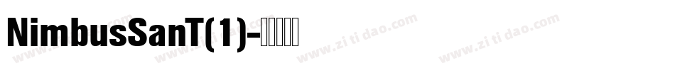 NimbusSanT(1)字体转换