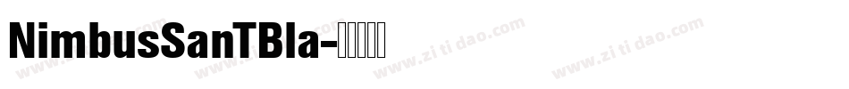 NimbusSanTBla字体转换