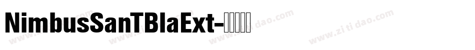 NimbusSanTBlaExt字体转换