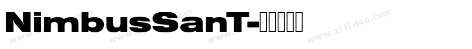 NimbusSanT字体转换