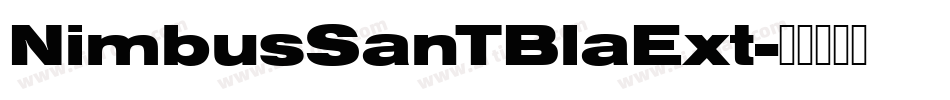 NimbusSanTBlaExt字体转换