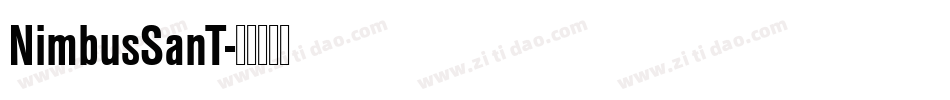 NimbusSanT字体转换