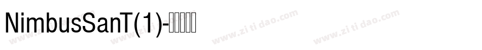 NimbusSanT(1)字体转换