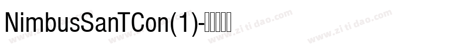 NimbusSanTCon(1)字体转换