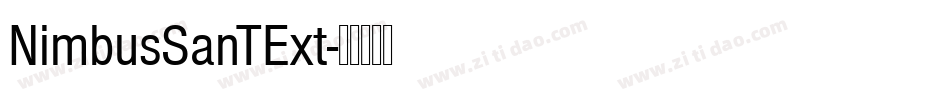 NimbusSanTExt字体转换