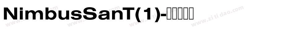 NimbusSanT(1)字体转换
