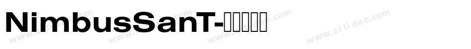 NimbusSanT字体转换
