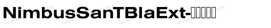NimbusSanTBlaExt字体转换