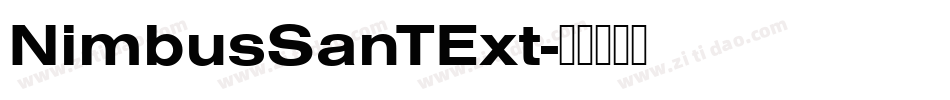 NimbusSanTExt字体转换