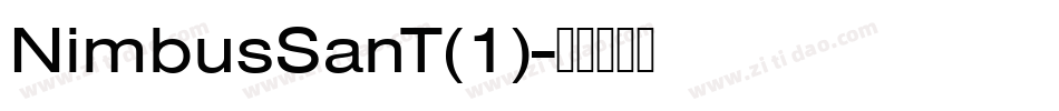 NimbusSanT(1)字体转换