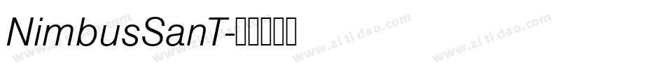 NimbusSanT字体转换