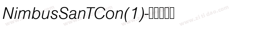 NimbusSanTCon(1)字体转换