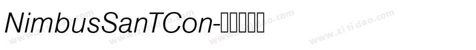 NimbusSanTCon字体转换