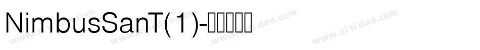 NimbusSanT(1)字体转换