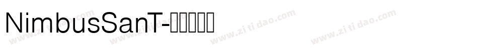NimbusSanT字体转换