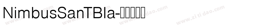 NimbusSanTBla字体转换