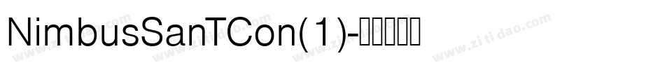 NimbusSanTCon(1)字体转换