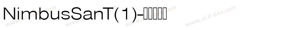 NimbusSanT(1)字体转换