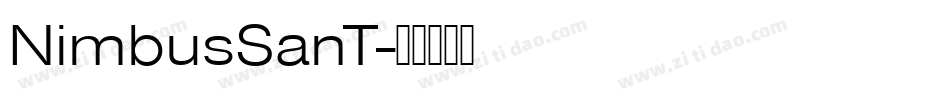 NimbusSanT字体转换