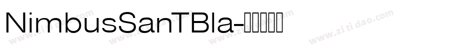 NimbusSanTBla字体转换