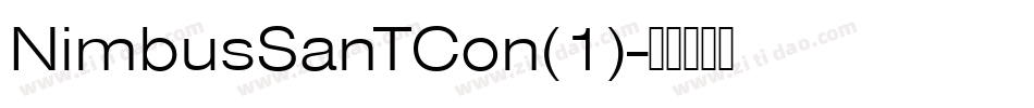 NimbusSanTCon(1)字体转换