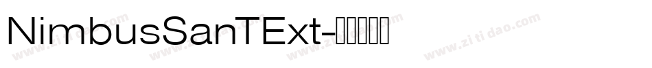 NimbusSanTExt字体转换