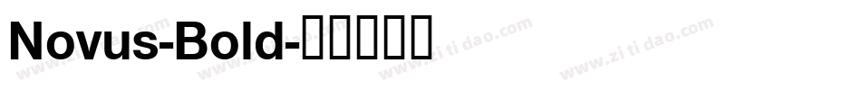 Novus-Bold字体转换