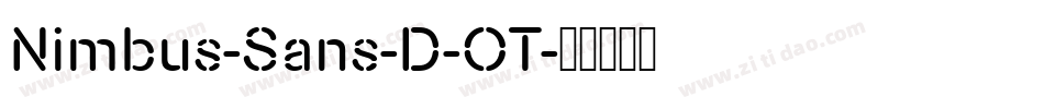Nimbus-Sans-D-OT字体转换