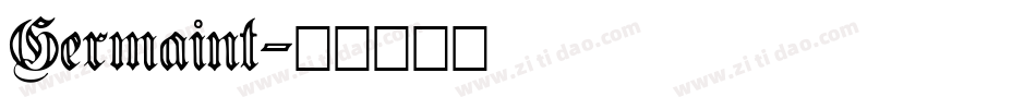 Germaint字体转换