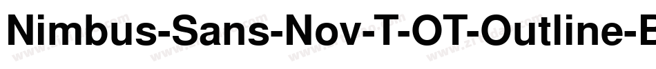 Nimbus-Sans-Nov-T-OT-Outline-Bold字体转换