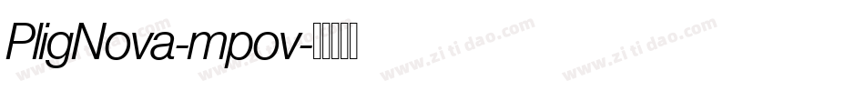 PligNova-mpov字体转换