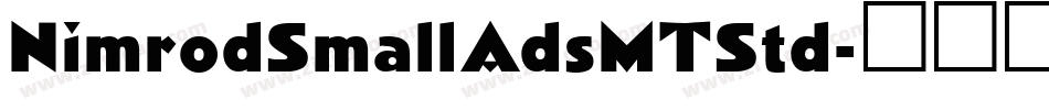 NimrodSmallAdsMTStd字体转换