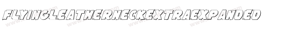 FlyingLeatherneckExtraExpanded-WnzA字体转换