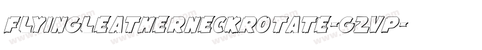 FlyingLeatherneckRotate-G2vP字体转换