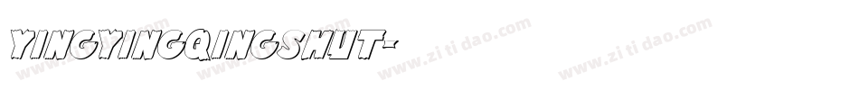 yingyingqingshut字体转换