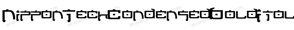 NipponTechCondensedBoldItalic-7vwB字体转换